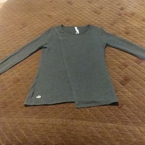 Alo long sleeved asymmetrical top